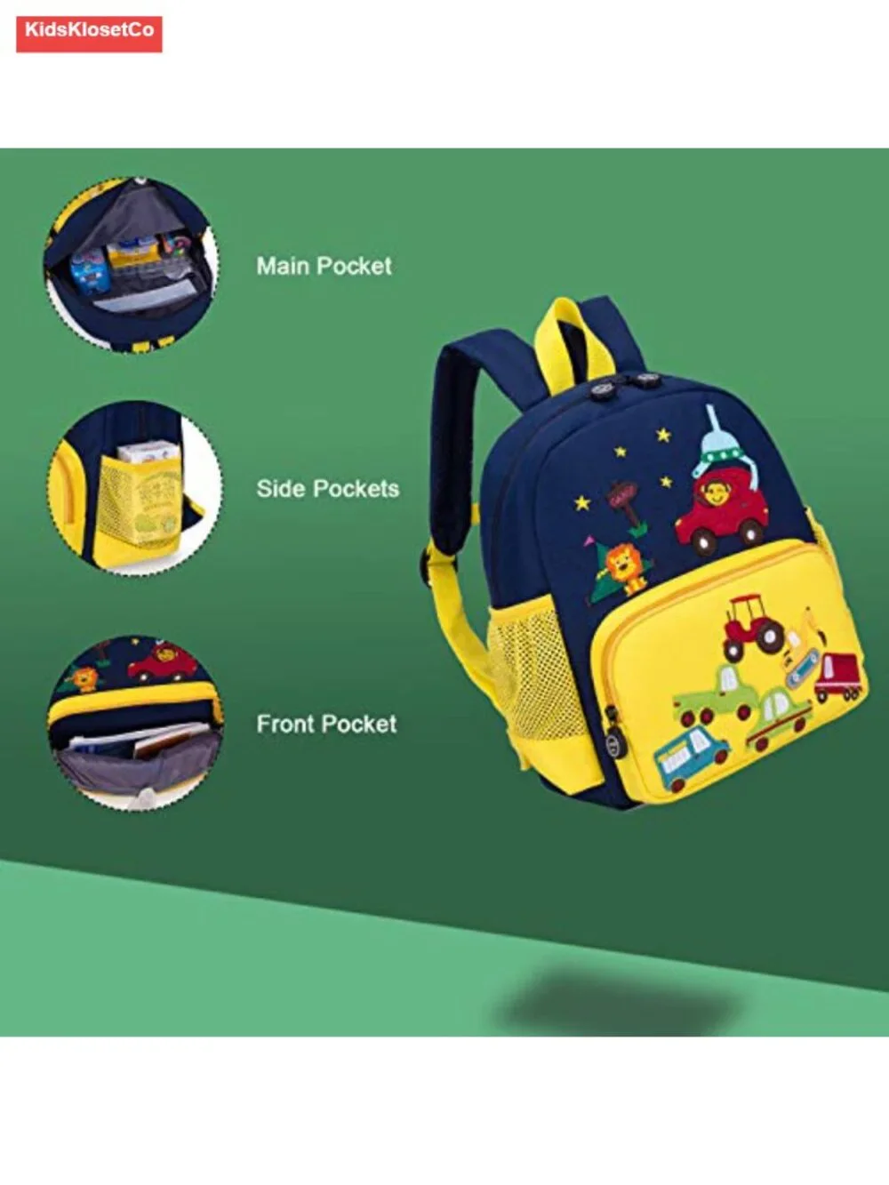 3D Cartoon Animal Backpack for Kids, Waterproof Lightweight Daypack, Preschool